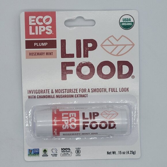 ECO LIPS Other - 5/$25 NWT ECO LIPS PLUMP ROSEMARY MINT LIP FOOD